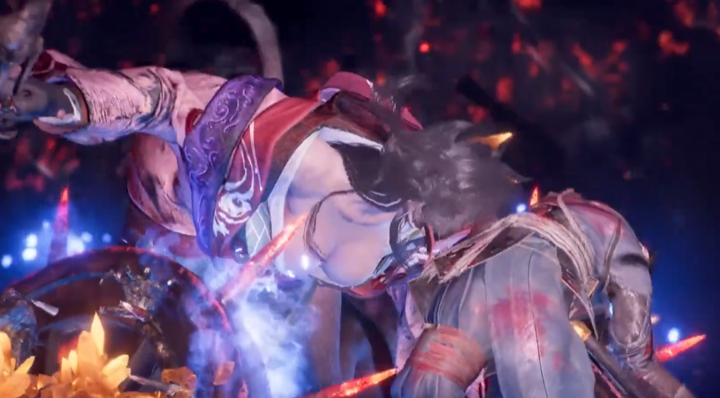 大雷藏不住！《仁王3》新实机 性感猫妖Boss战斗演示