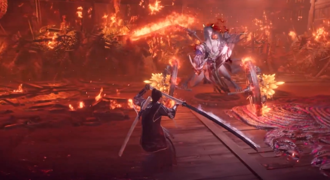 大雷藏不住！《仁王3》新实机 性感猫妖Boss战斗演示