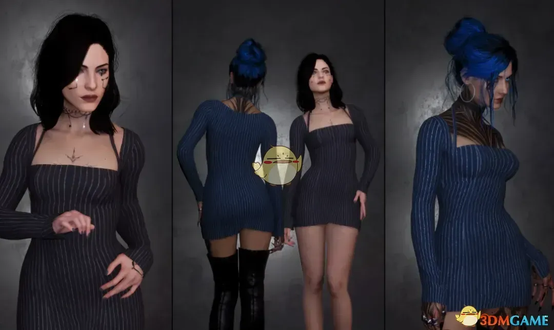 《赛博朋克2077》迷你针织裙MOD