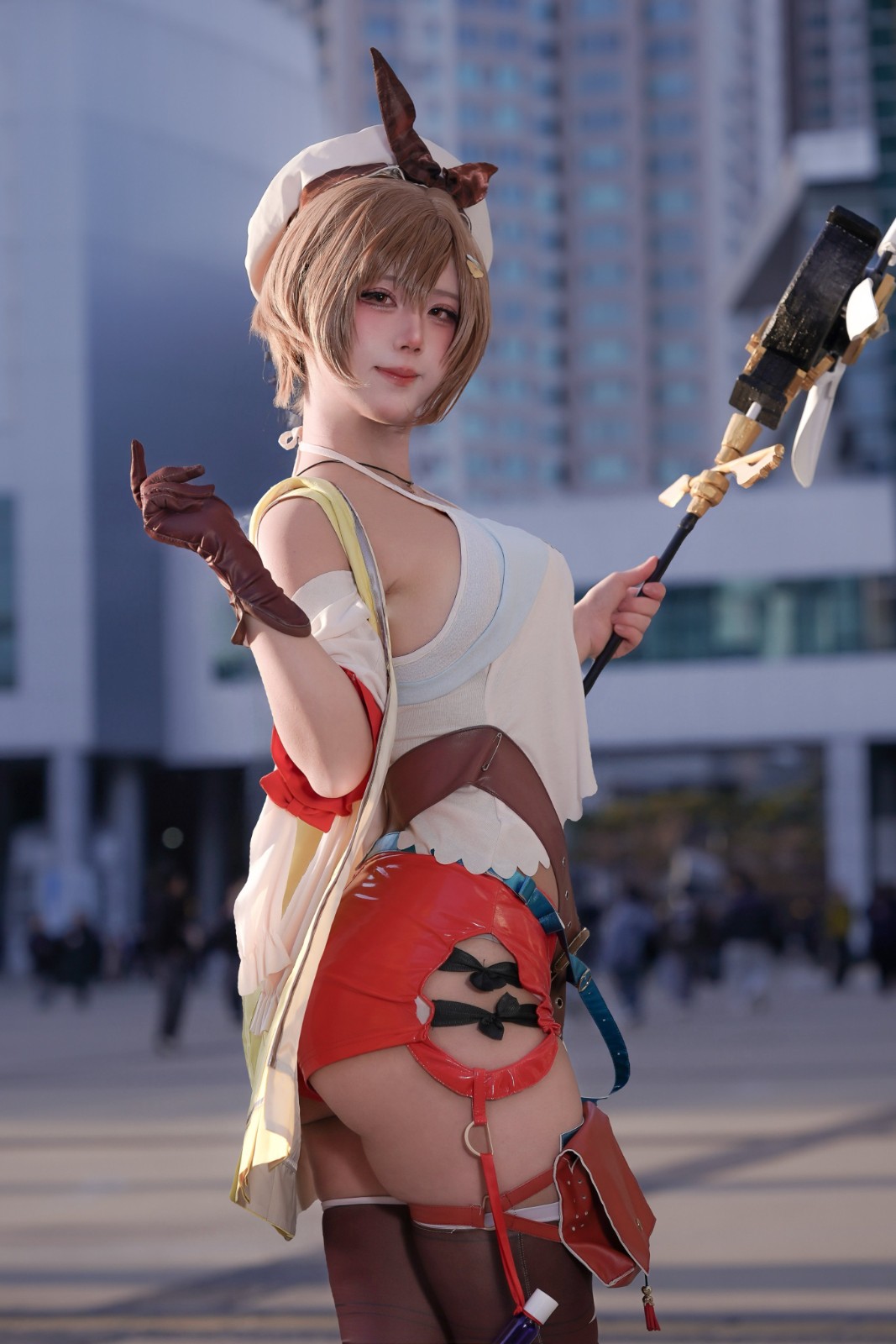 韩国Coser演绎《最终幻想7》蒂法 身材还原神态可人