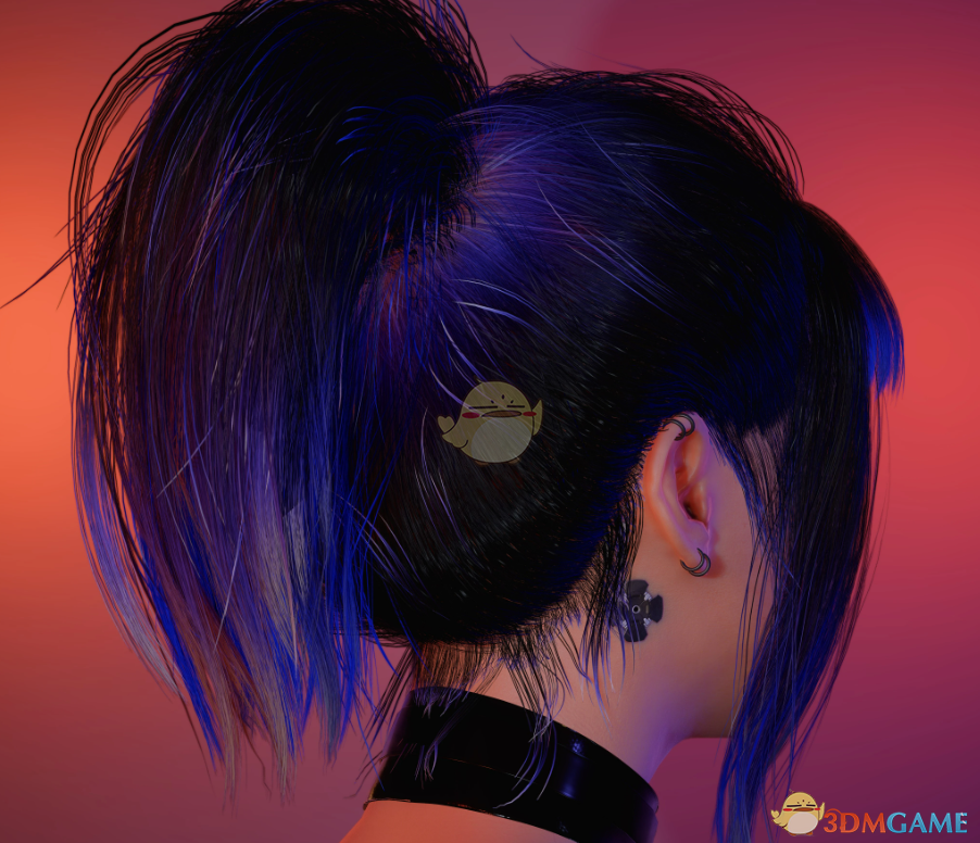 《赛博朋克2077》碎发高马尾MOD