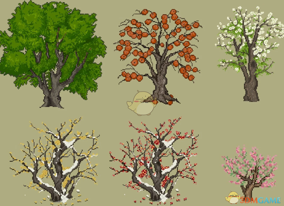 《星露谷物语》江南古风树MOD