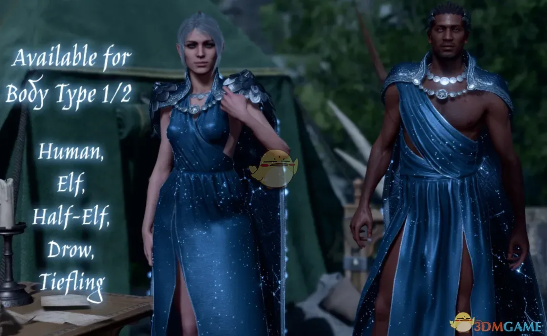 《博德之门3》星辰夜曲服装MOD