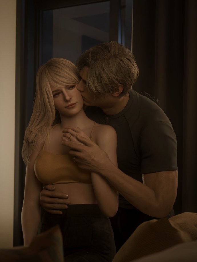 3D大神展示《生化危机4》重制版IF线 里昂与艾什莉的亲密生活