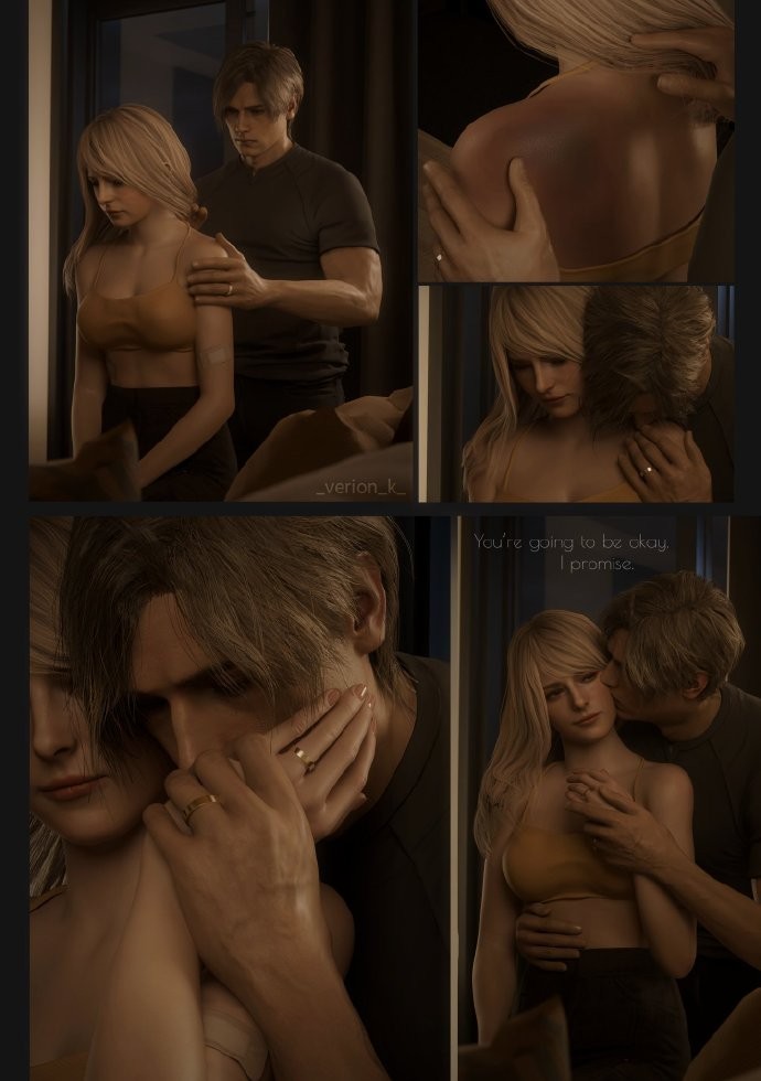 3D大神展示《生化危机4》重制版IF线 里昂与艾什莉的亲密生活