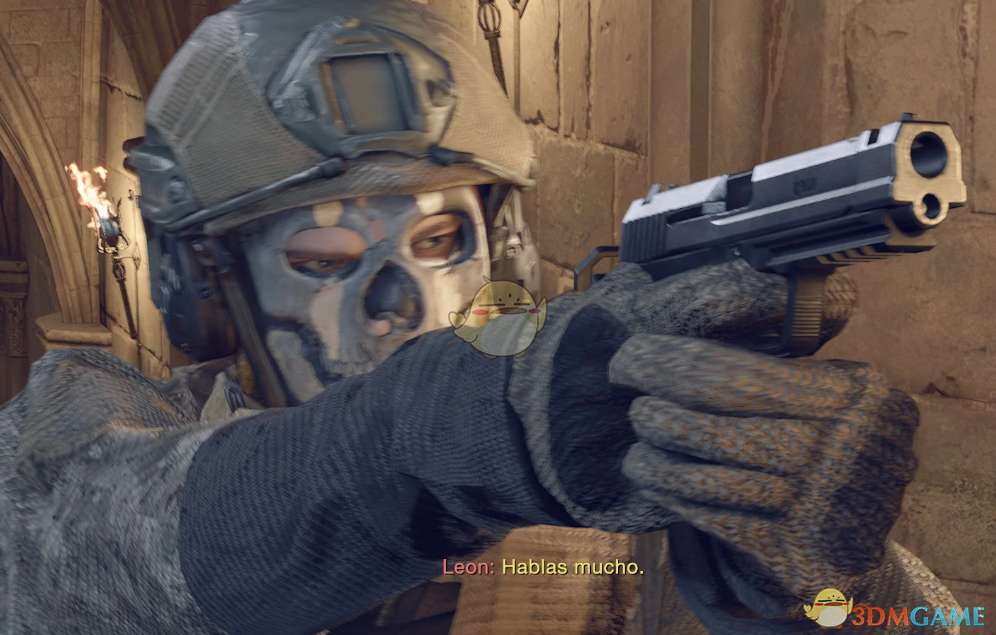 《生化危机4：重制版》使命召唤幽灵替换里昂MOD