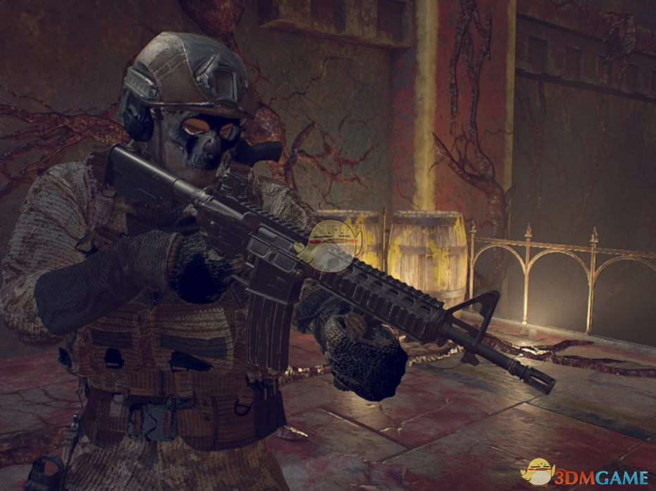 《生化危机4：重制版》使命召唤幽灵替换里昂MOD