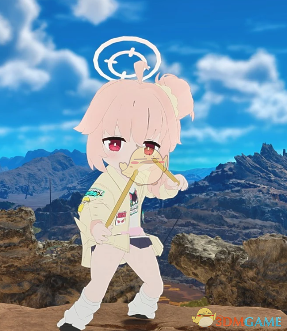 《怪物猎人：荒野》蔚蓝档案乐队柚鸟夏外观MOD