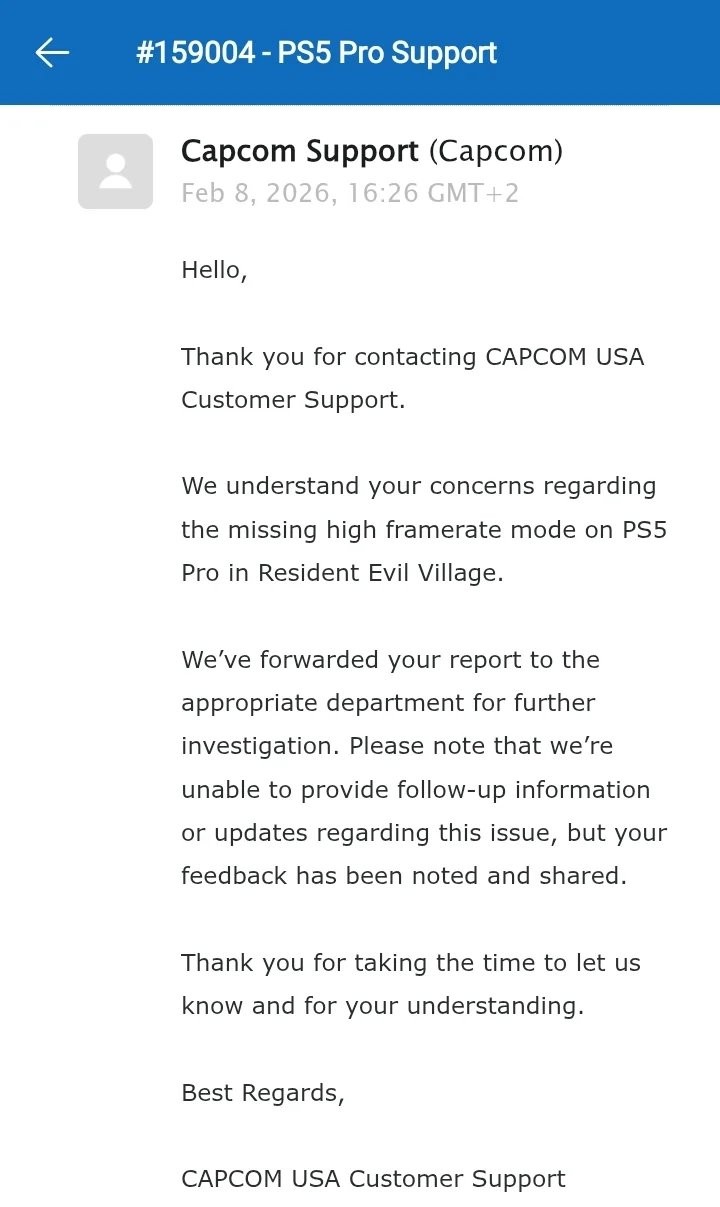 更新再出问题！《生化危机8》不再支持PS5 Pro增强功能