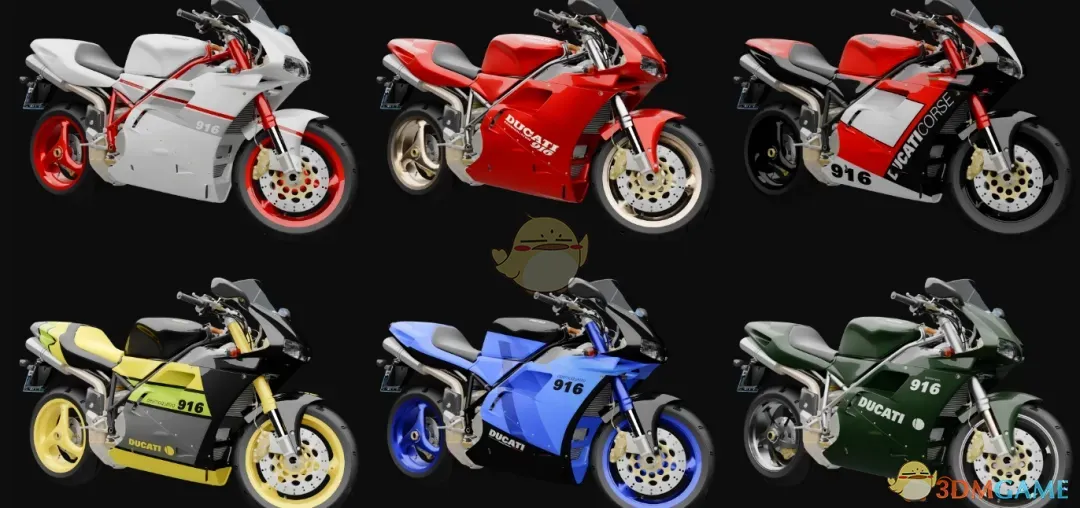 《赛博朋克2077》杜卡迪916摩托车MOD