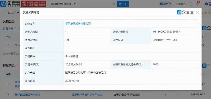 ���缯��Ƿ˰1095������ծ��Σ�� δ����ծ���ѳ�8��