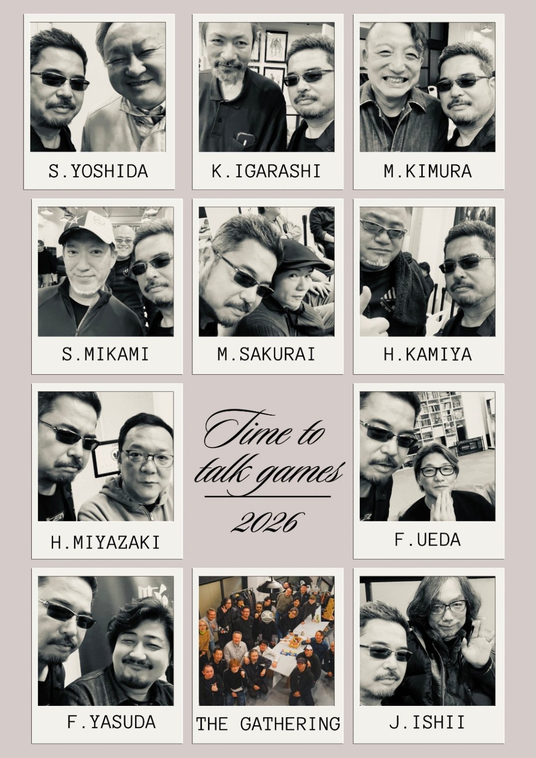 前《铁拳》制作人原田胜弘晒日本顶尖制作人们合照