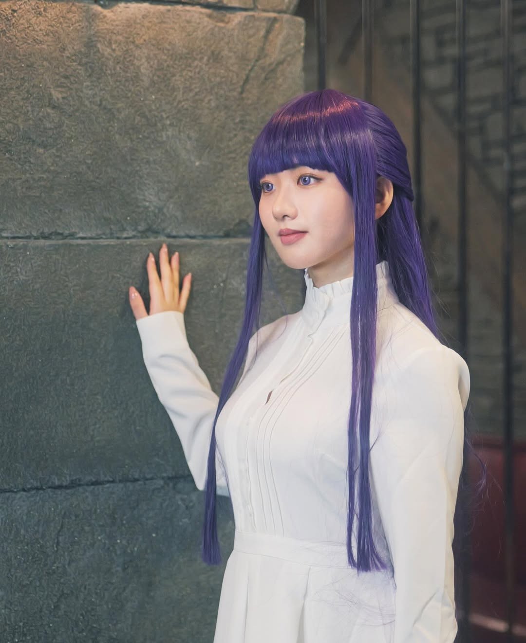 可爱圆脸！日本围棋二段美女选手cos《葬送的芙莉莲》菲伦