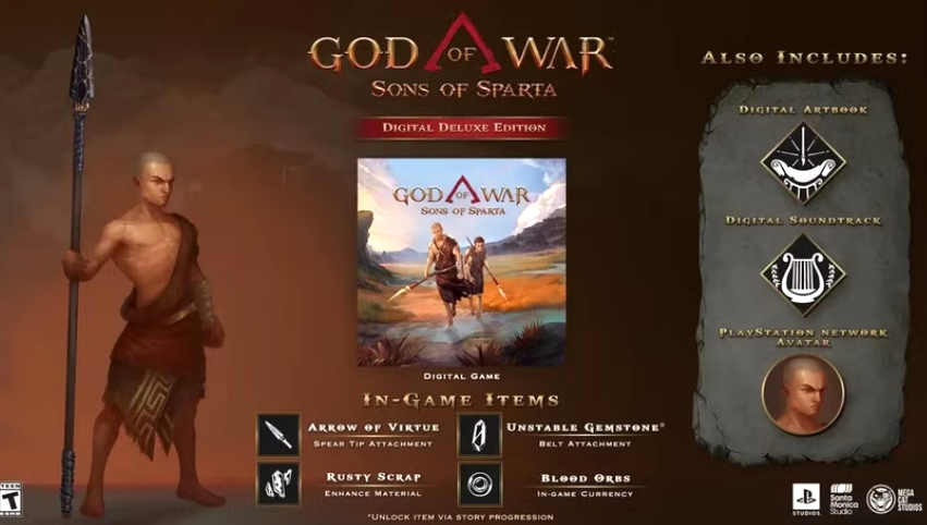 青年奎托斯的故事！《战神：斯巴达之子》现已发售