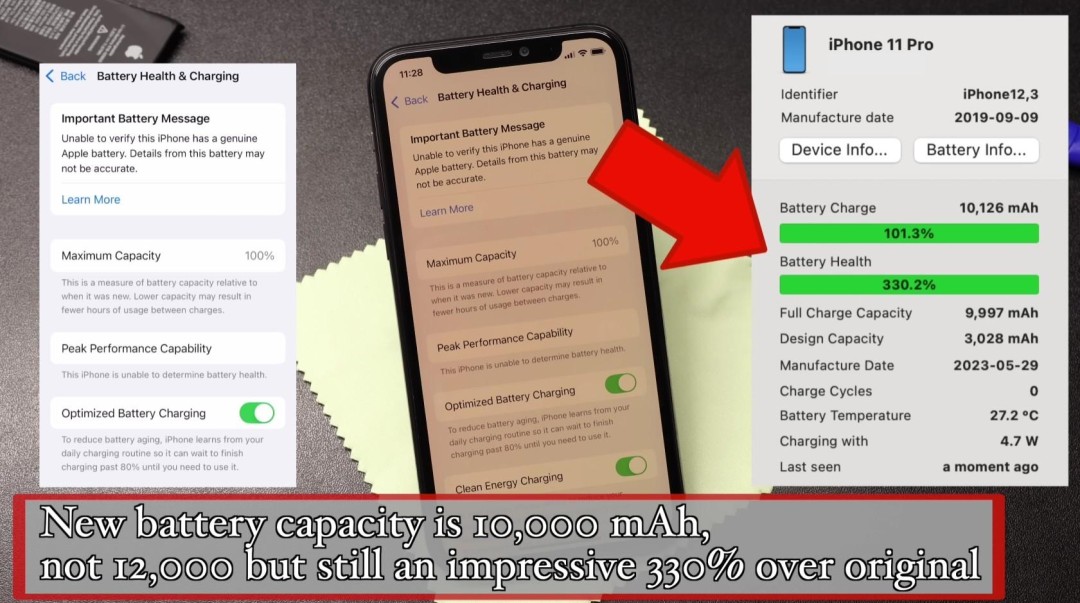 首款升级12000mAh电池的iPhone诞生:苹果故意用小电池
