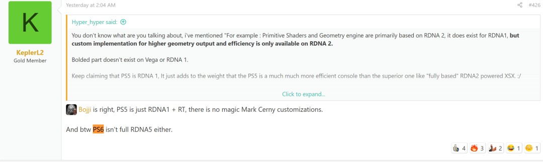 PS6不会使用完整的RDNA 5 GPU架构