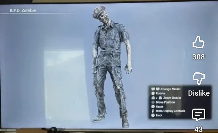 《生化危机9》角色和怪物建模渲染图泄露