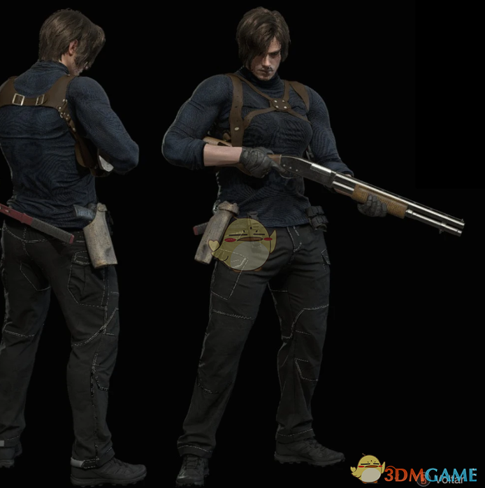 《生化危机4：重制版》里昂的RE9面容MOD