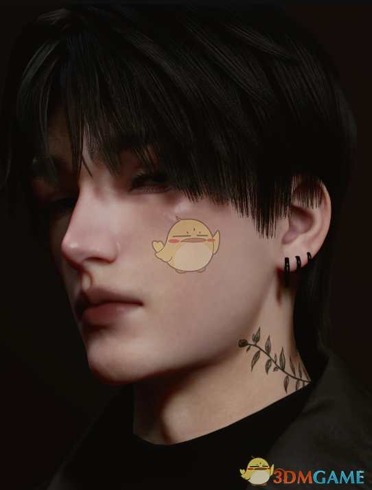 《InZOI》韩式中分碎盖发型MOD