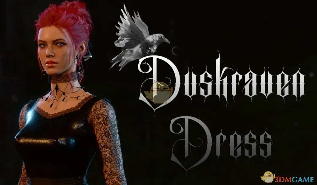 《博德之门3》暮色渡鸦蕾丝裙MOD