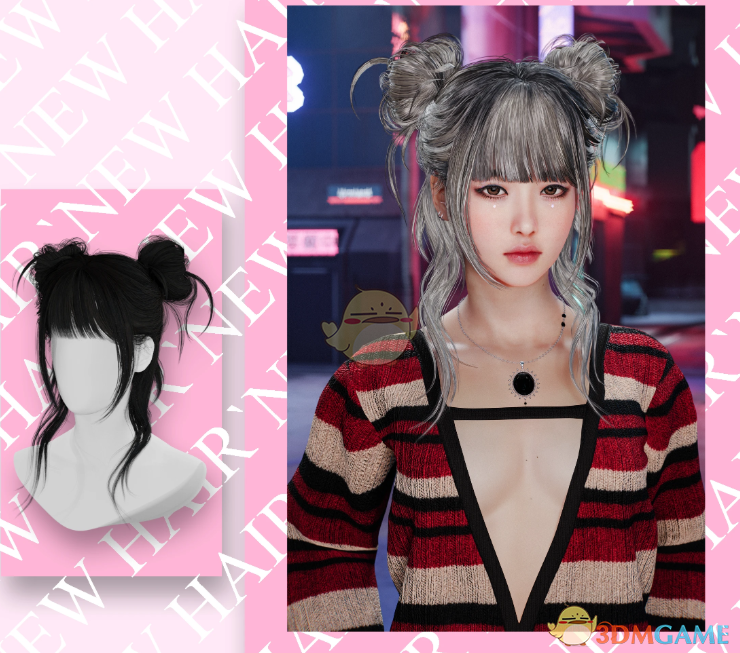 《赛博朋克2077》风信子美发MOD