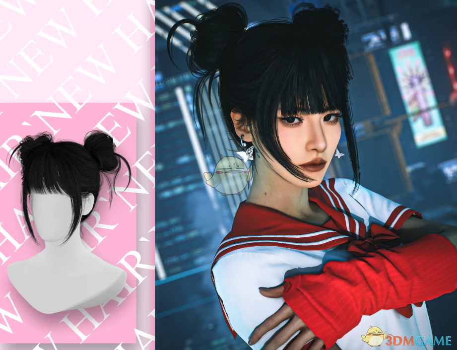 《赛博朋克2077》风信子美发MOD