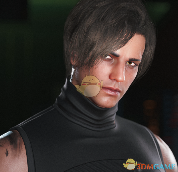 《赛博朋克2077》生化危机里昂短发MOD