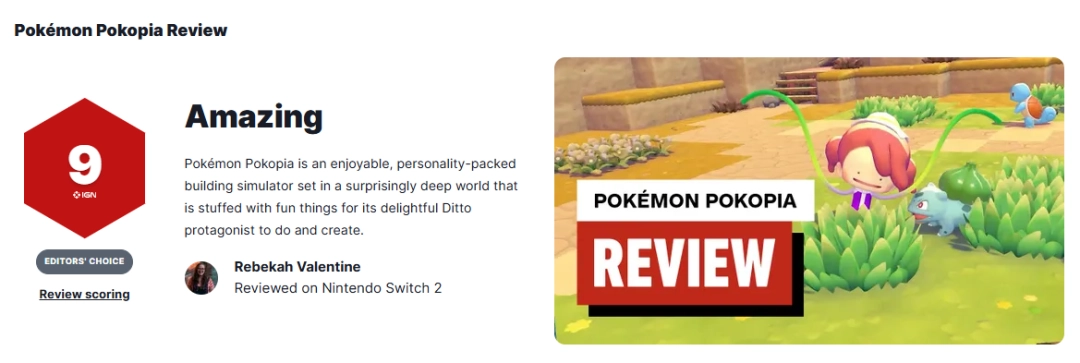 ��������Pokopia��IGN9�֣��������ø���ʮ�㣡