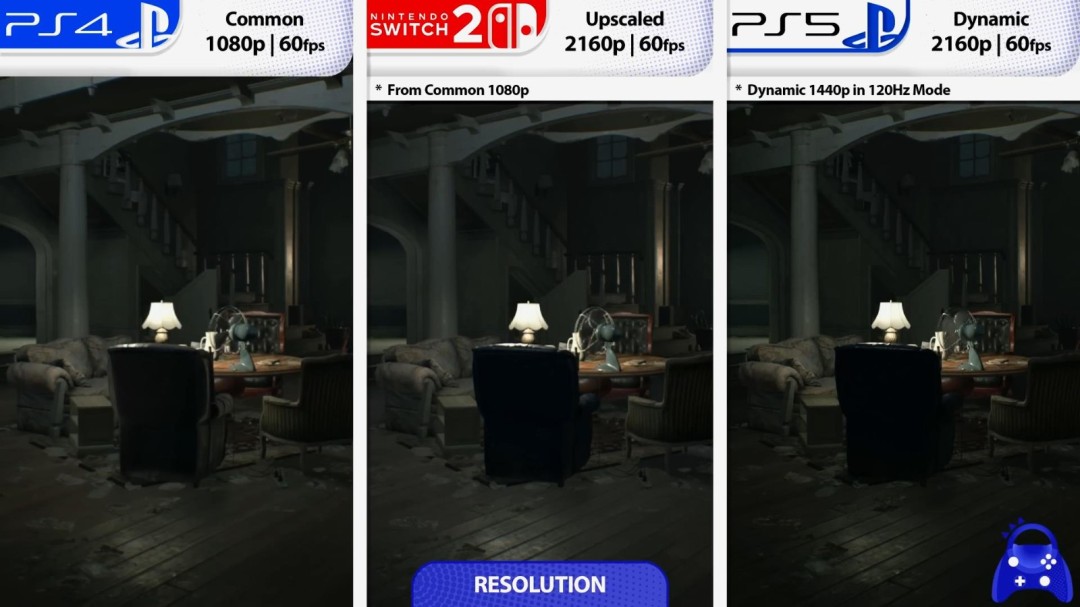 《生化危机7》NS2版与PS4/PS5版画质对比 看差别！