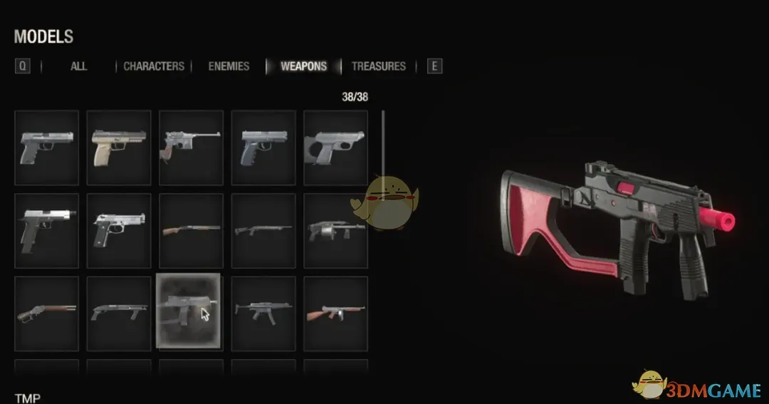 《生化危机4：重制版》TMP冲锋枪的虚拟主播森美声主题纹理MOD