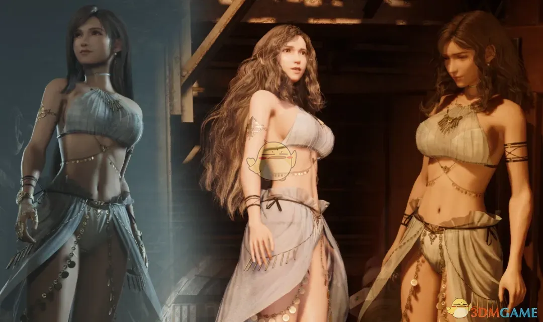 《最终幻想7：重生》蒂法的美人鱼沙滩服MOD