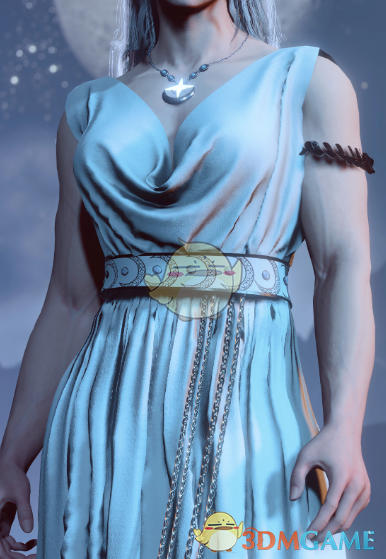 《博德之门3》夜白丝绸垂坠长裙MOD