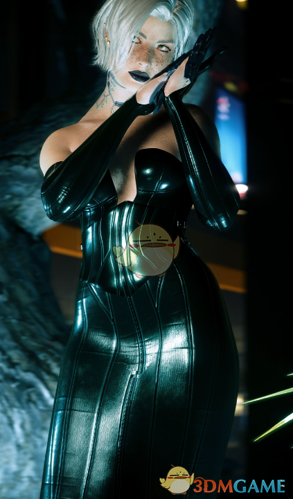 《赛博朋克2077》哥特抹胸紧身长裙MOD