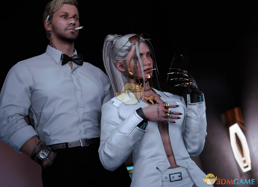 《赛博朋克2077》酒保西装MOD