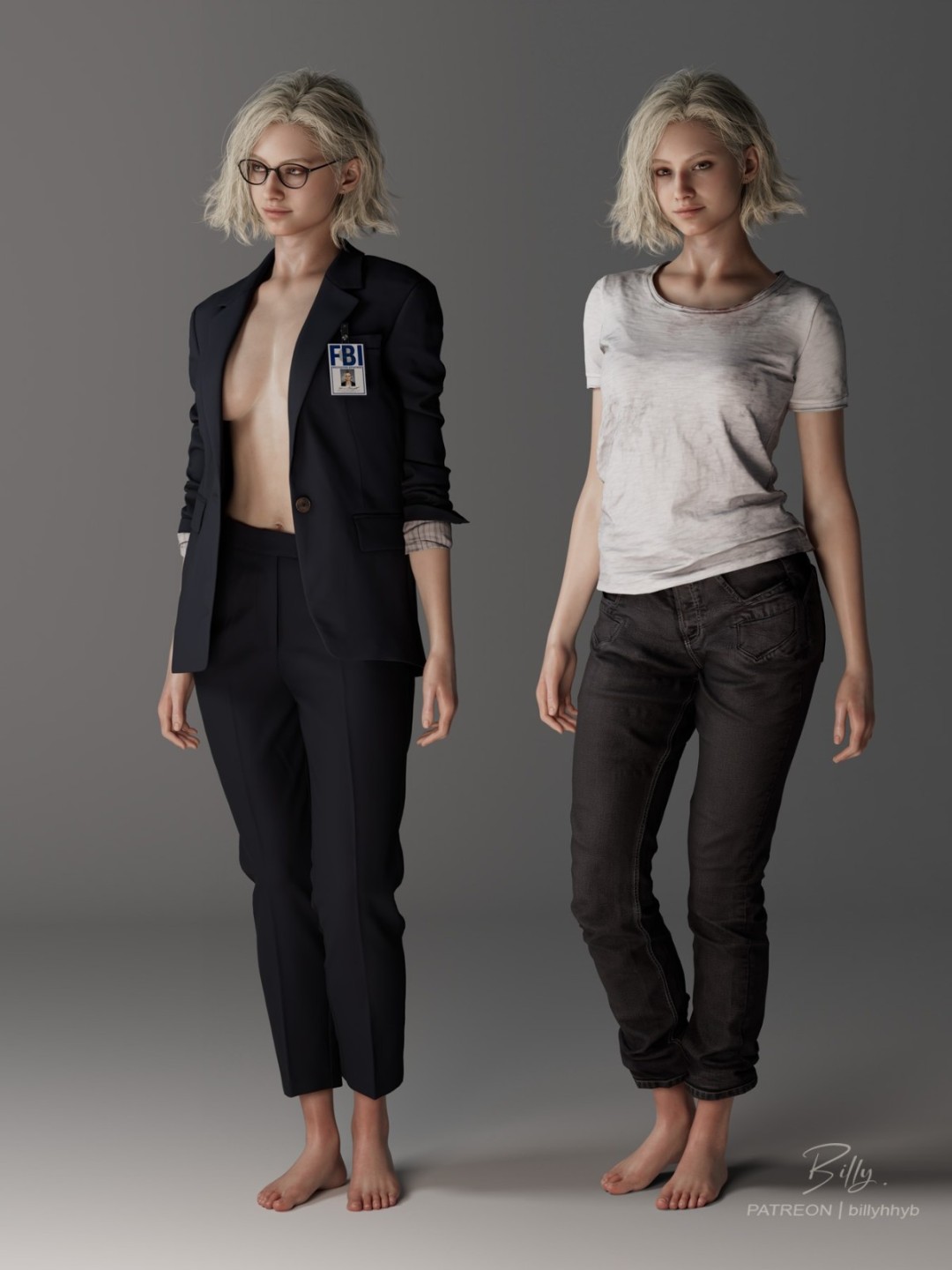 《生化危机9》新同人图赏 艾达王双腿夹里昂头部