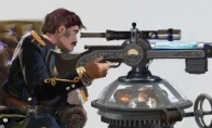 Foreign painter "Order 1886" style original painting electromagnetic gun is too domineering