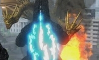 PS4 "Godzla vs" Space Godzilla participating in the monster online big melee