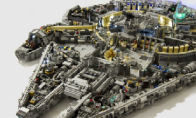 Star Wars fans can't hold it!10,000 Lego Blocks Jian Star Wars Millennium Ak