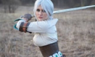 "Witcher 3" "White Hair Witch" Ciri Cos: Big Breast Girl God Restore