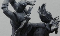 Poland's real national game "Witcher 3: Crazy Hunt" giant statue appears