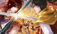 The ancient style circle messy "bad people" mobile game poster frequently shows the character of the ancient s