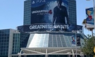 "Mysterious Sea 4" E3 game exhibition giant poster Drake is bruised all over the body