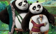 "Kung Fu Panda 3" stills exposed for the first time!Black and white fat, Abao, want to be a father
