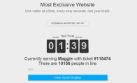 Each time you only receive one visitor website, you will be popular!The teenager also come in line