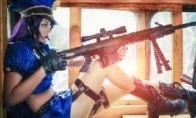 Plug -in policewoman makes people unable to hold Katelin COS Meitu to occupy your attention