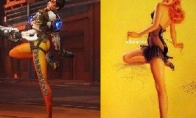 Just like "Overwatch" hunting and showing the new position from sexy models