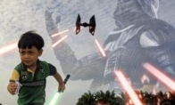 The picture is cool!The "Star Wars" blockbuster used by the cow people with a toy