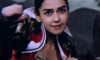 Angelababy's low -cut "Running Brothers" Season 4 CG Pelicate