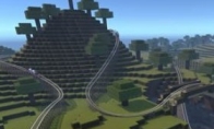 It's so exciting to sit on the roller coaster!"Minecraft" VR version mod exposure