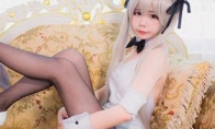 Kasuga Wild Sky Black Silk Bunny Girl COS Welfare Map!Sexy girl, please do not 不 me